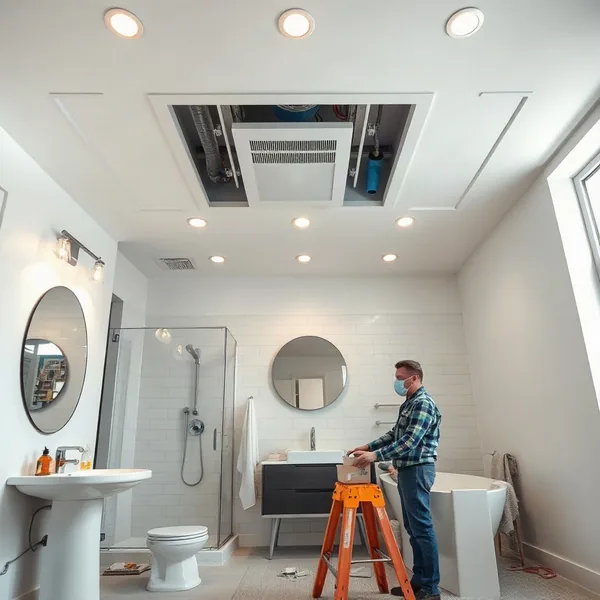 Professional Bathroom Exhaust Fan Installation in Lawton carried out by a licensed technician