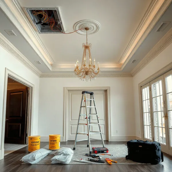 Professional Chandelier Installation in Lawton carried out by a licensed technician