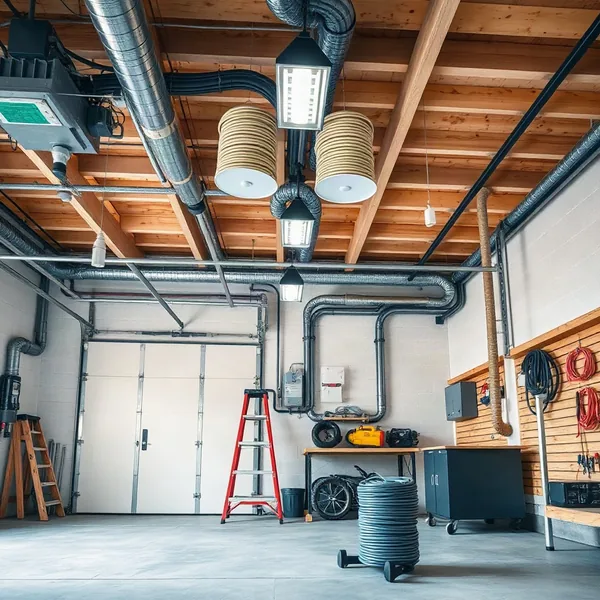Professional Garage And Shop Wiring in Lawton carried out by a licensed technician