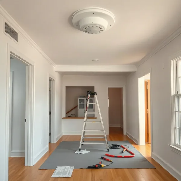 Professional Smoke Detector Installation in Lawton carried out by a licensed technician
